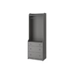 Hauga Open wardrobe with 3 drawers - Image 3
