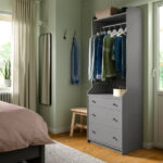 Hauga Open wardrobe with 3 drawers - Image 4