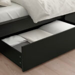 Malm High bed frame/4 storage boxes - Image 3