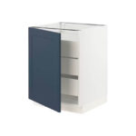 Base cabinet with 1 door/3 drawers, white/Kungsbacka anthracite - Image 3