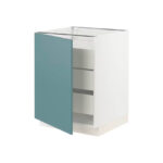 Base cabinet with 1 door/3 drawers, white/Kungsbacka anthracite - Image 2