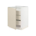 Base cabinet with 1 door/3 drawers, white/Kungsbacka anthracite - Image 4